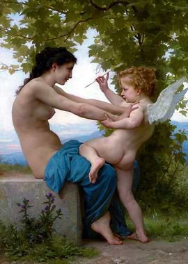 Young Girl and Eros