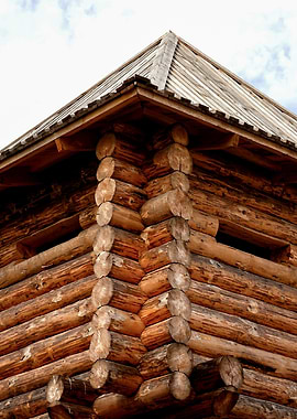 Medieval Wood Log Fortress