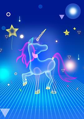 Disco Neon Unicorn