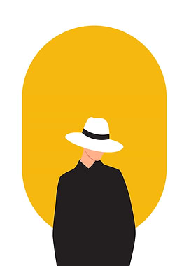 Woman in Black Dress