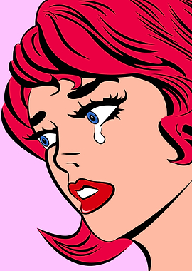 Redhead Girl in Tears