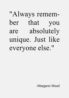 You are Unique
