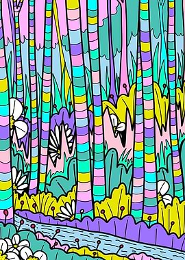 The pastel forest