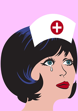 Nurse Girl in Tears