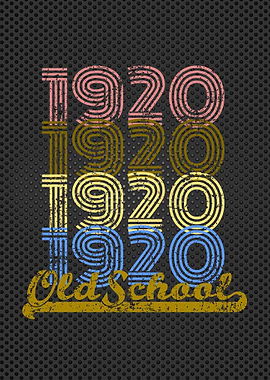 Cool Old School 1920 Gift