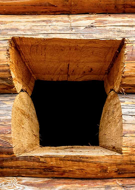 Log Wall Square Loophole