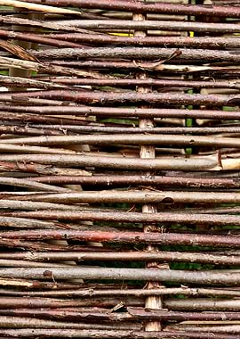 Vintage Wicker Fencing