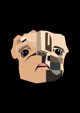 Dog wpap pop art pug