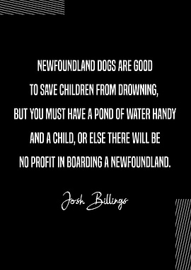 Josh Billings Newfoundland