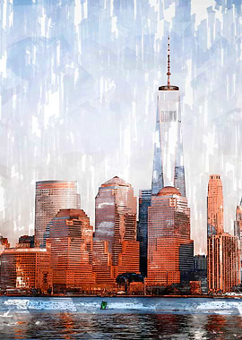 New Jersey USA Skyline