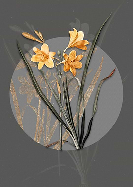 Vintage Daylily Flower