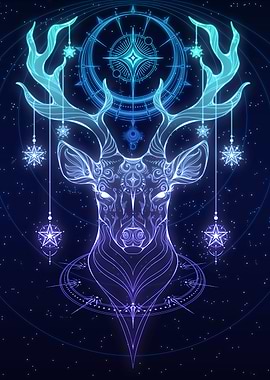 Aqua Celestial Stag