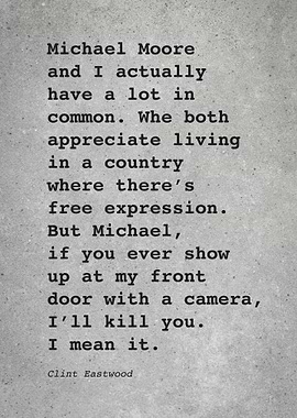 Clint Eastwood Quote L030