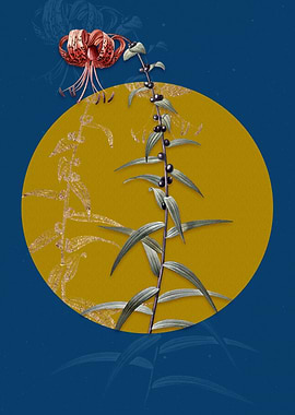 Vintage Tiger Lily Flower