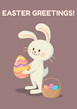 Easter Bunny with Eggs