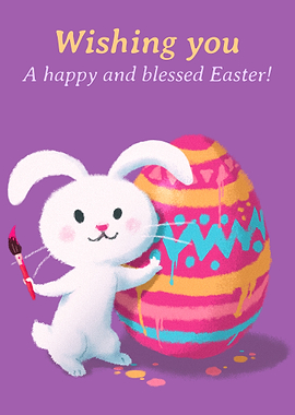 Happy Easter Bunny Egg