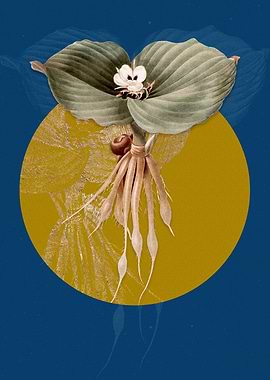 Vintage Sand Ginger Flower