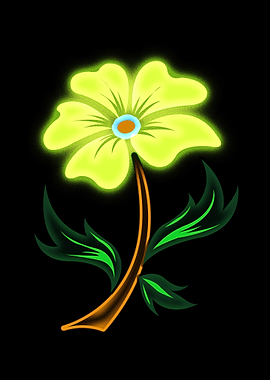 Flower Glow in The Dark