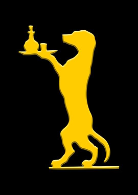 A Dog Serves A Drink