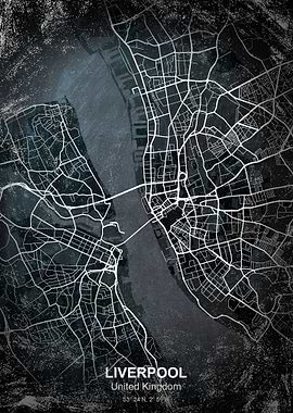 liverpool chalkboard map