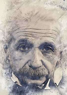 Albert Einstein Sketch Art