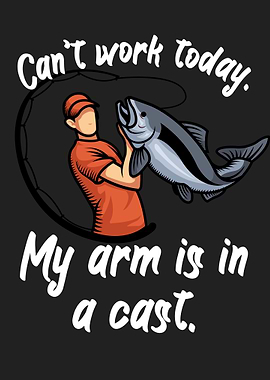Fishing Arm in a cast