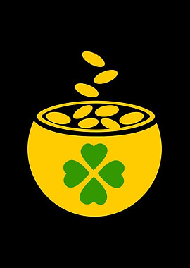 Lucky Shamrock Pot Of Gold