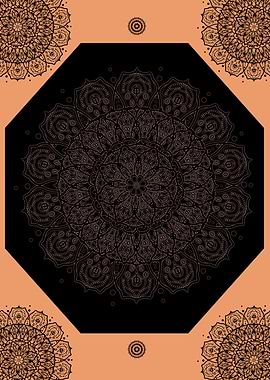 Peach black elegance