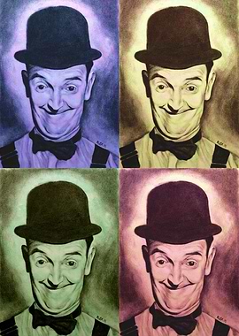 Stan Laurel Four Colours