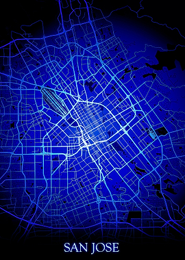 San Jose California Map