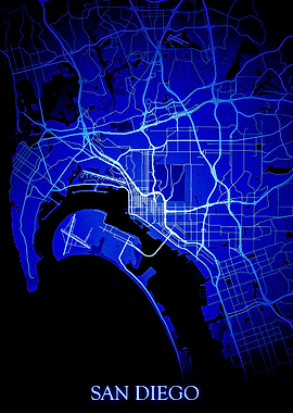 San Diego California Map