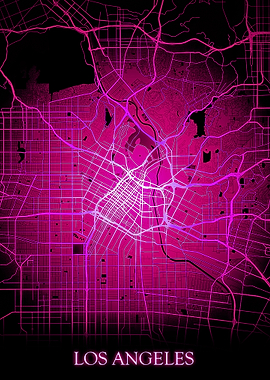 Los Angeles California Map