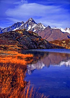 beautiful mountains and ri