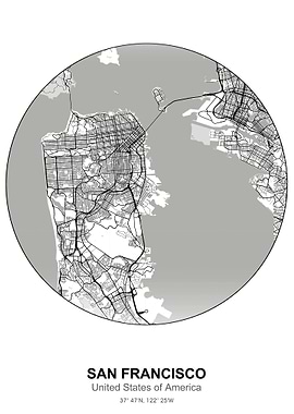 san francisco circle map