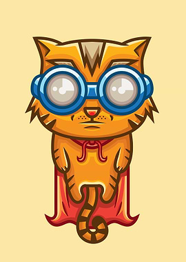 Super Cat Illustration