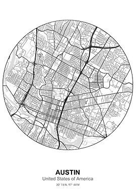 austin circle map
