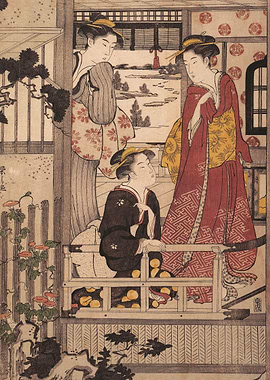 Three Women on a Veranda