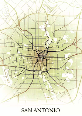 San Antonio Texas City map