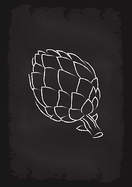 Artichoke Vegetable Chalk