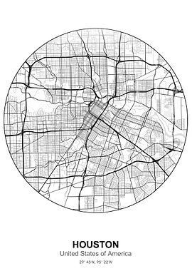 houston circle map