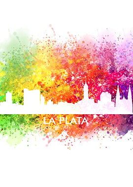 la plata color cityscape