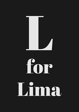 L for Lima