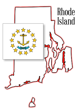 Rhode Island State Map