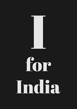 I for India