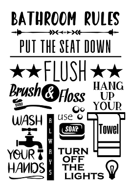 Bathroom Rules 01