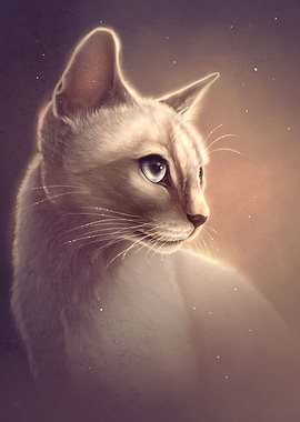 Siamese Cat Portrait