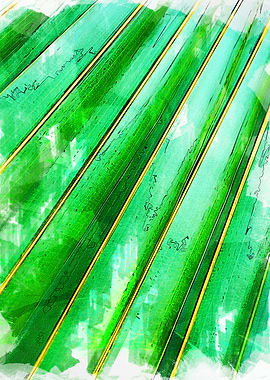 Green Tree Leaves Close Up