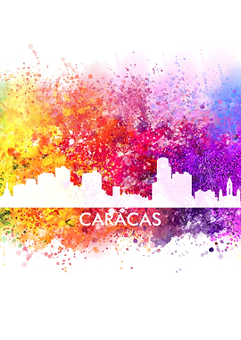 caracas color cityscape