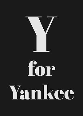 Y for Yankee