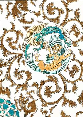 Spirit and floral motif